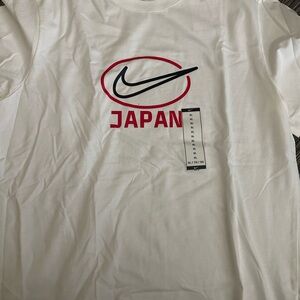 Nike White and Red Japan Tee (XL Asian Sizing)